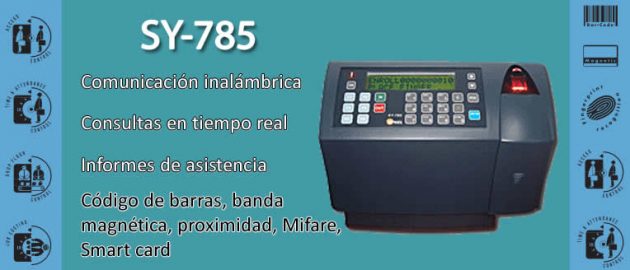 Lector biométrico de tarjeta de proximidad SY-785, HID Medifire | Control de acceso y asistencia
