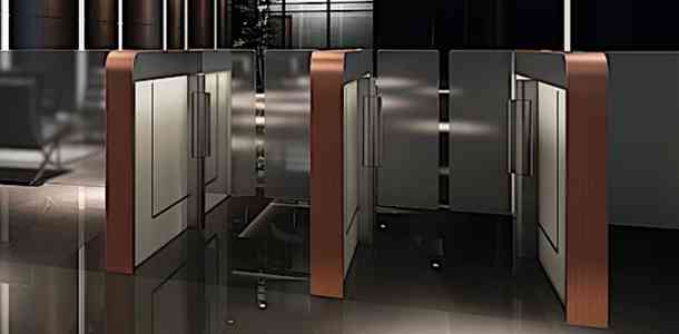 Carriles, pasillos, torniquetes, exclusas para el control de acceso peatonal